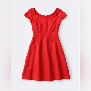 J. Crew Vibrant Red Casual Dress